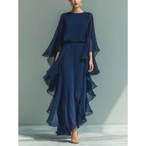 Aurora | Elegantes Chiffon-Set mit Volants