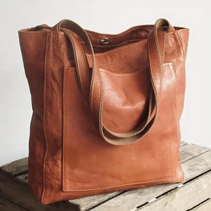 Carol - Moderne Chic Leder Tote Bag