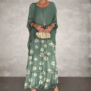 Lara – Elegantes, fließendes Maxikleid