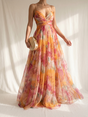 Giselle | Bezauberndes Maxi-Kleid mit Floralprint