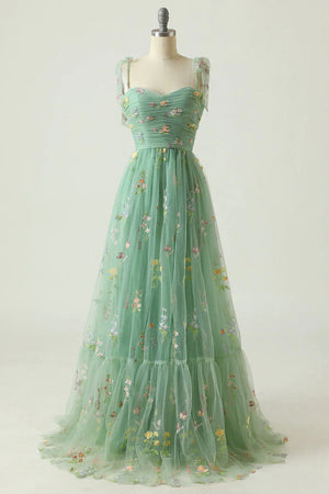 Henrike | Tüll-Ballkleid mit Blumenstickerei
